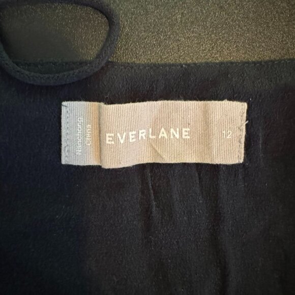 Everlane Black Silk Camisole Tank Top, Layering, Elevated Basic, Size Small - Picture 3 of 6